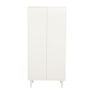 Armoire 2 portes avec étagères et penderie - ouverture push