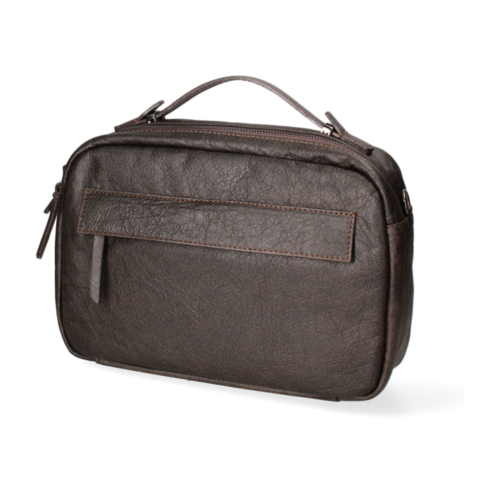 Borsa a mano unisex Modello Avelon - Vera Pelle - 20.0 x 29.0 x 9.0 cm
