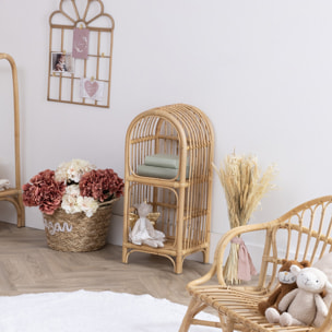 Bibliothèque enfant - rotin - H76 cm