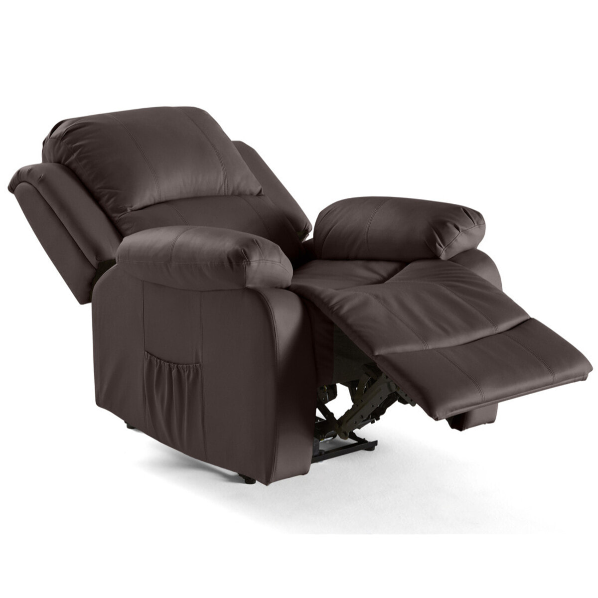 Armand - fauteuil relax électrique en simili - Marron