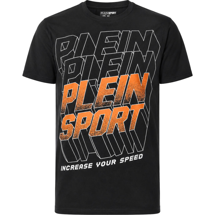 PLEIN SPORT Camiseta de cuello redondo y manga corta PS