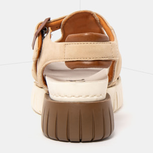 Sandalias 1882 NOBUCK CREAM-CARAMELO/ MADEIRA color Cream-caramelo