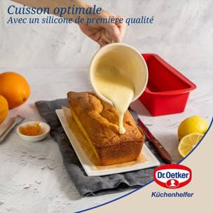 Ensemble de 2 Moules à cakes en silicone 24 cm Dr Oetker Flexxibel Love