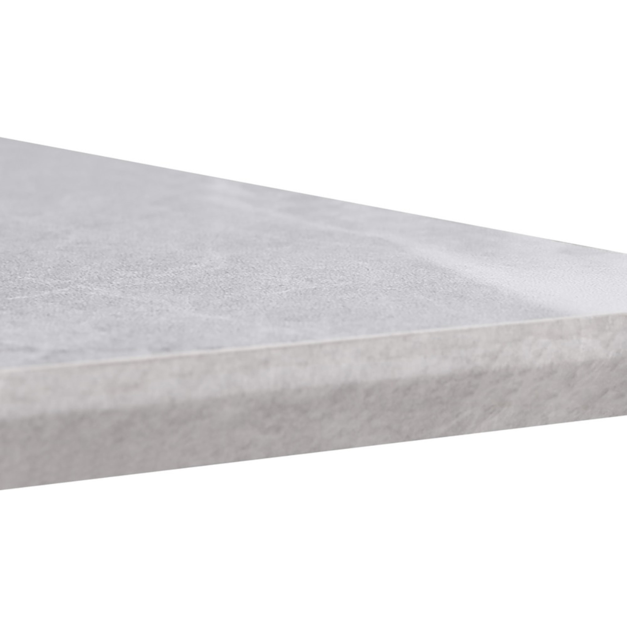 Tavolino quadrato con piano effetto marmo grigio chiaro 70x70 - Ester