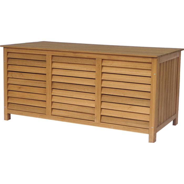 Coffre de jardin en bois "Macao" - 130 x 64 x 60 cm - Marron