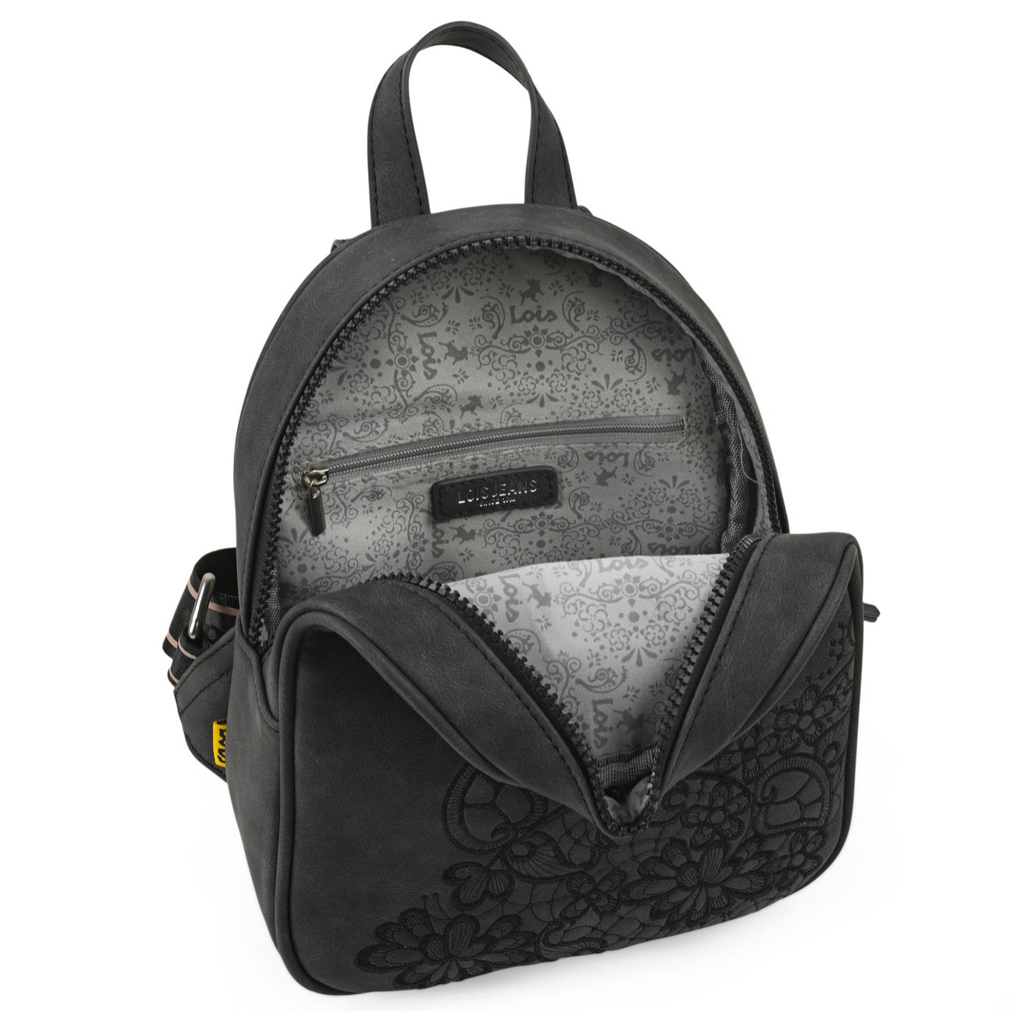 Bolso Mochila Mujer Lois Marcy Antracita