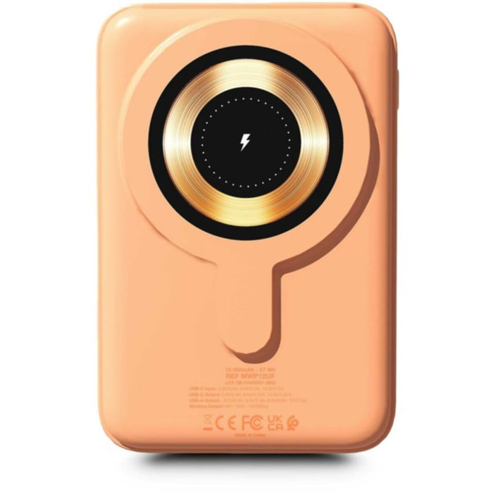 Batterie externe URBAN FACTORY 10000 mAh MagSafe Abricot