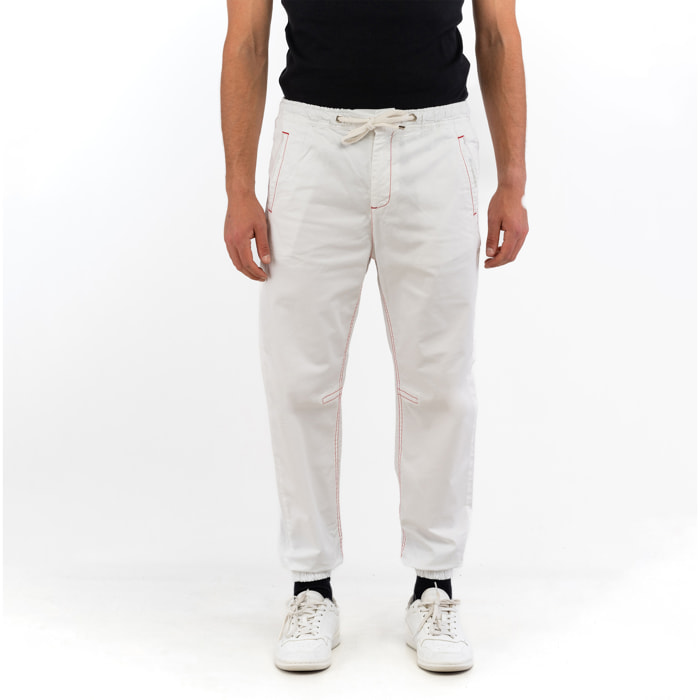 BIKKEMBERGS pantalone uomo white