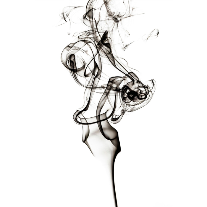 Tableau black smoke the dancer Tableau alu Dibond