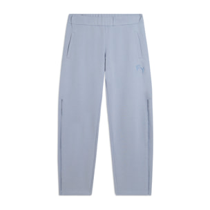 Pantaloni Sportivi con Gamba Dritta e Ricamo Traforato