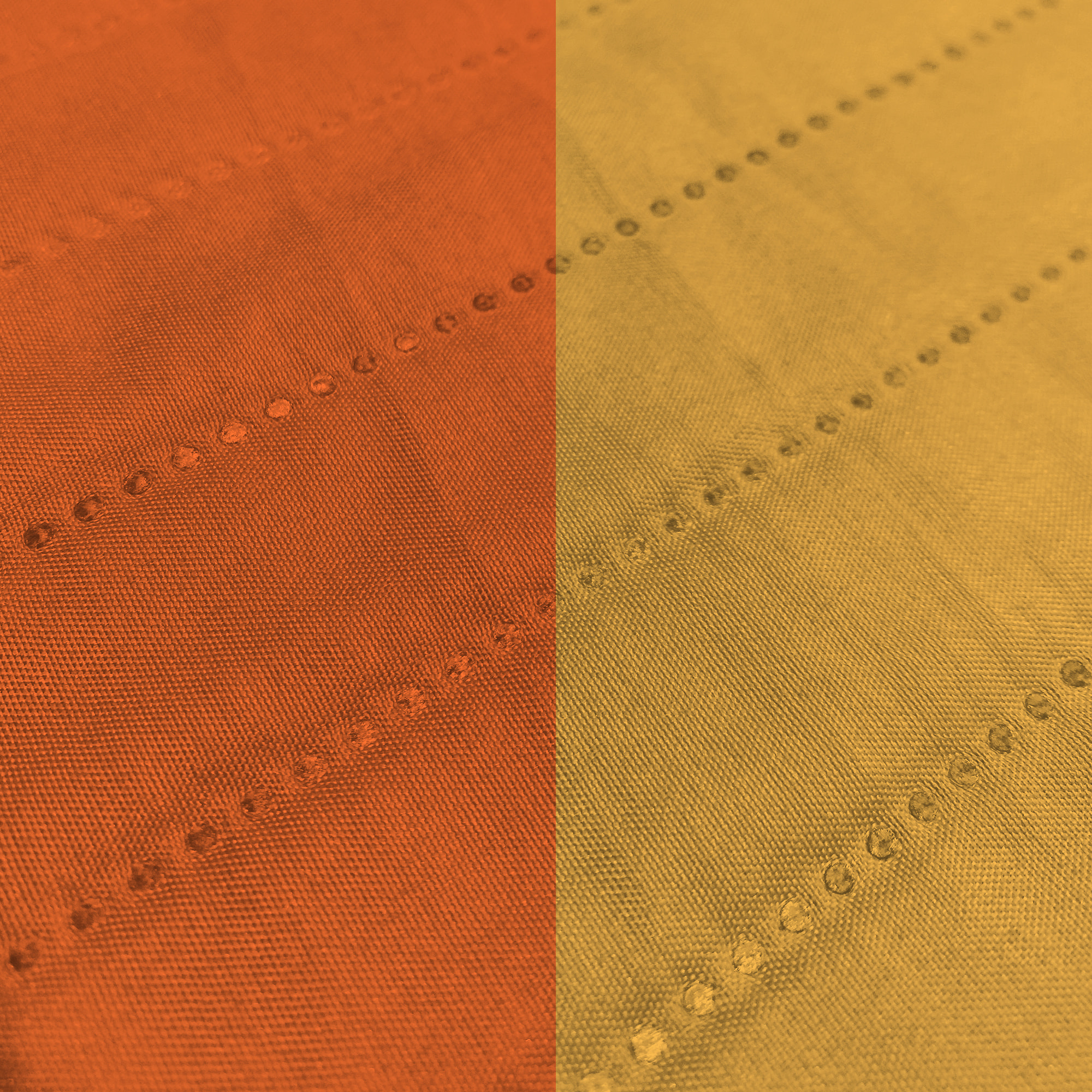 COPRIDIVANO TRENDY, Waterproof, Microfibra, No Stiro - ARANCIONE/GIALLO
