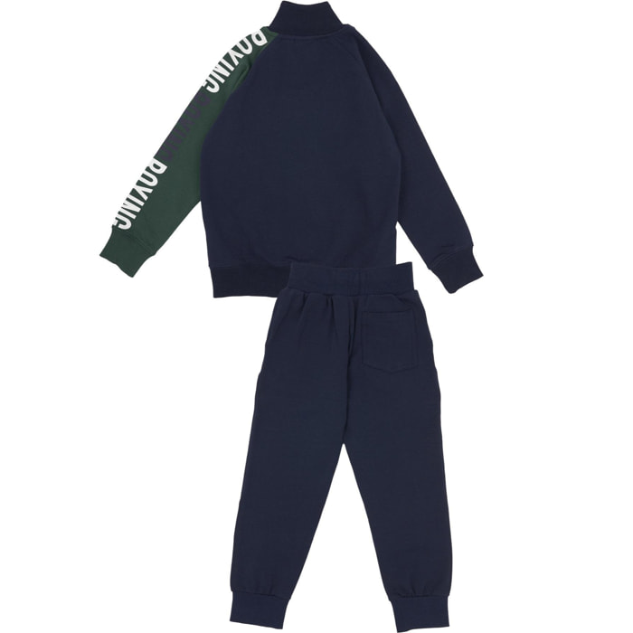 Tuta da bambino con colletto e full zip Junior Class