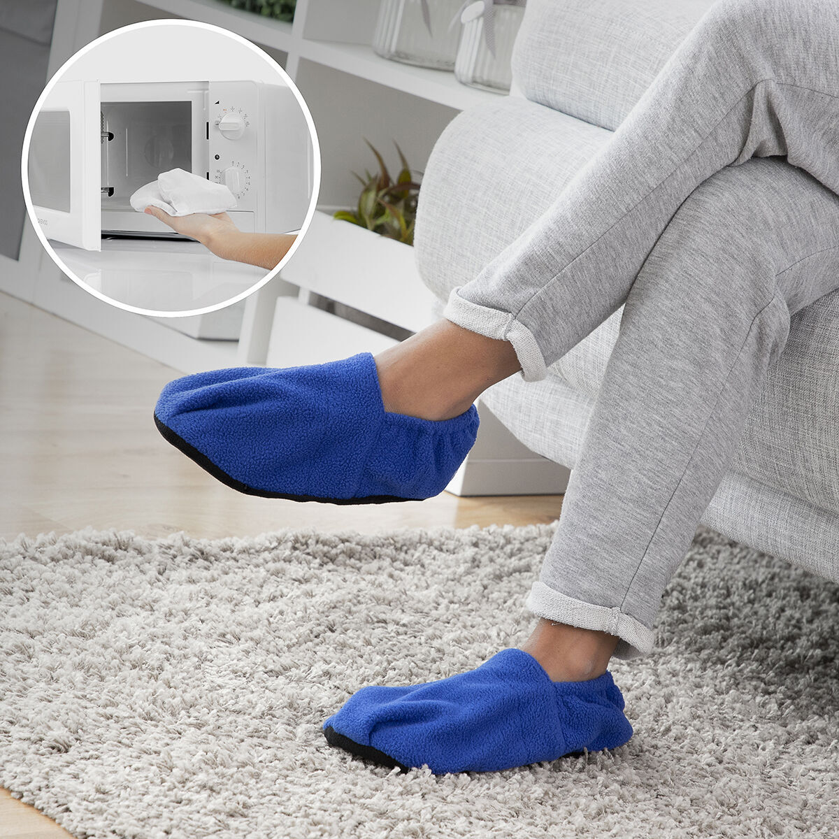 Chaussons Chauffants Micro-ondes InnovaGoods