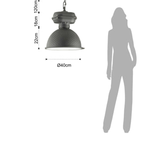 TOMASUCCI Lampadario INDUSTRIAL Grigio