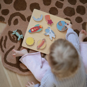 Mushie Puzzle De Madera Solid