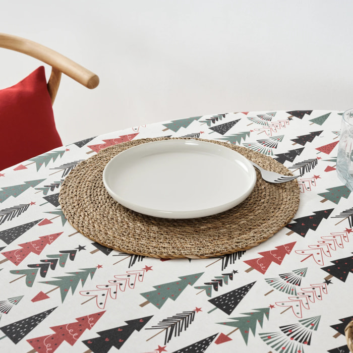 Nappe ronde en résine anti-taches Laponia 51-100