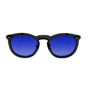 Gafas de sol OCEAN IBIZA - De espejo azul con montura negro transparente y patillas de metal negro