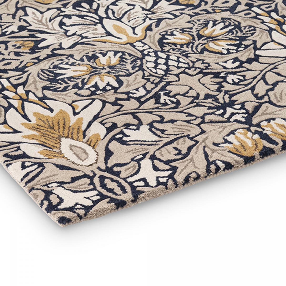 Tapis salon et chambre fait à la main en laine motif floral ULCI