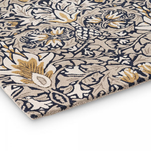 Tapis salon et chambre fait à la main en laine motif floral ULCI