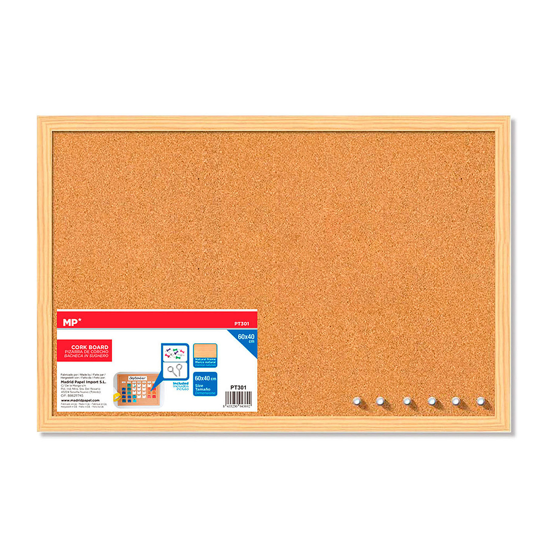 BACHECA IN sughero 30 x 40 cm