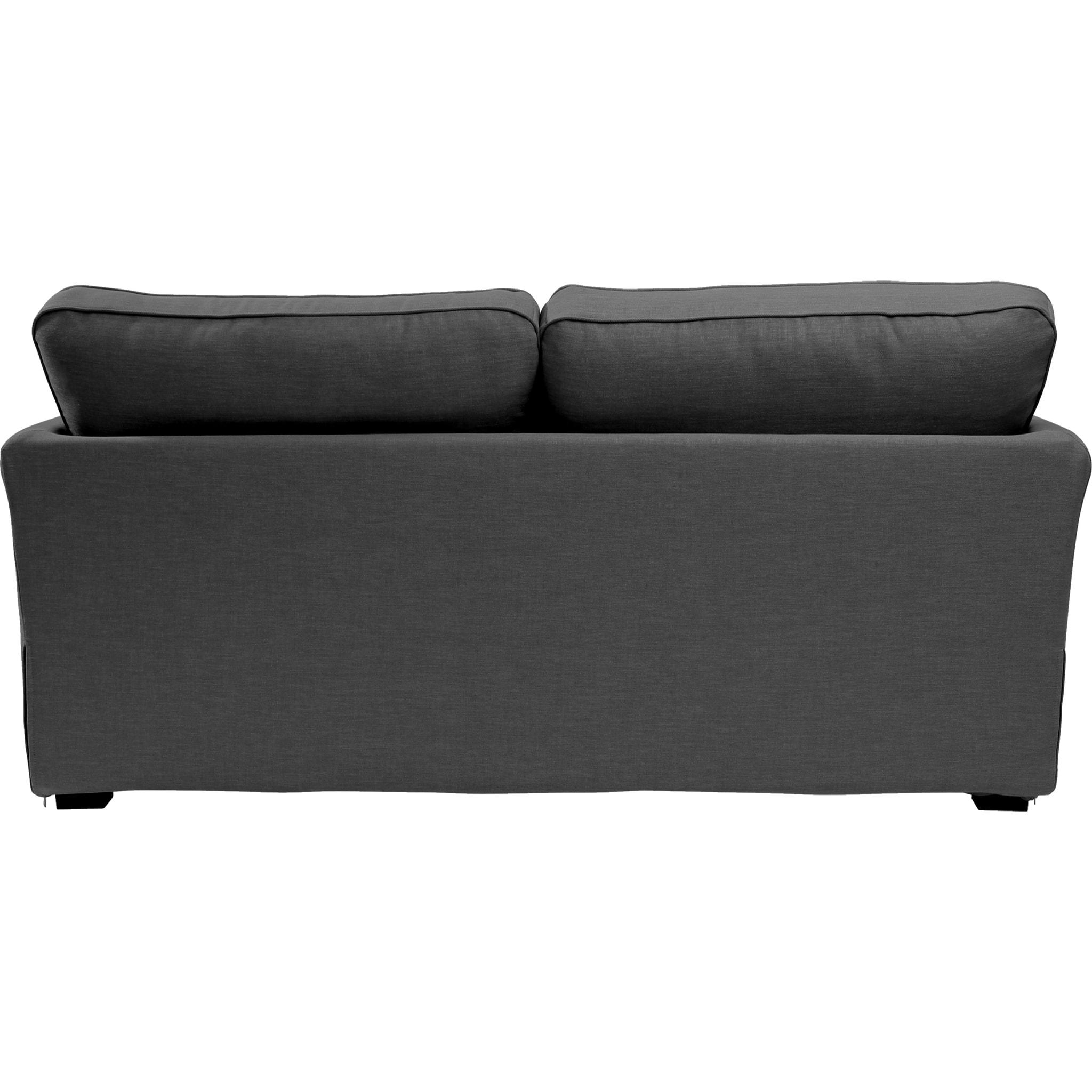 Canapé 3 pl ESCAUT 185 cm fixe tissu Tradition Anthracite - 100% déhoussable - Fabriqué en France