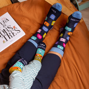 Calcetines Mini "Familia monstruosa" talla 23-26
