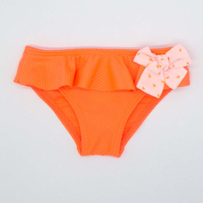 CULETÍN NARANJA FLUOR CON LAZO BLANCO