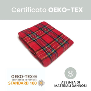 Coperta plaid in micropile tartan morbida e calda, leggera e avvolgente, ideale per divano e letto, tessuto soffice e resistente, mantiene il calore senza appesantire, facile da lavare, design scozzese elegante per casa e relax