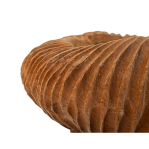 S/TASCHE GARIT IN TEAK RICICLATO CM Ø 32X11 (PEZZI UNICI - NON RIP. IN SERIE)