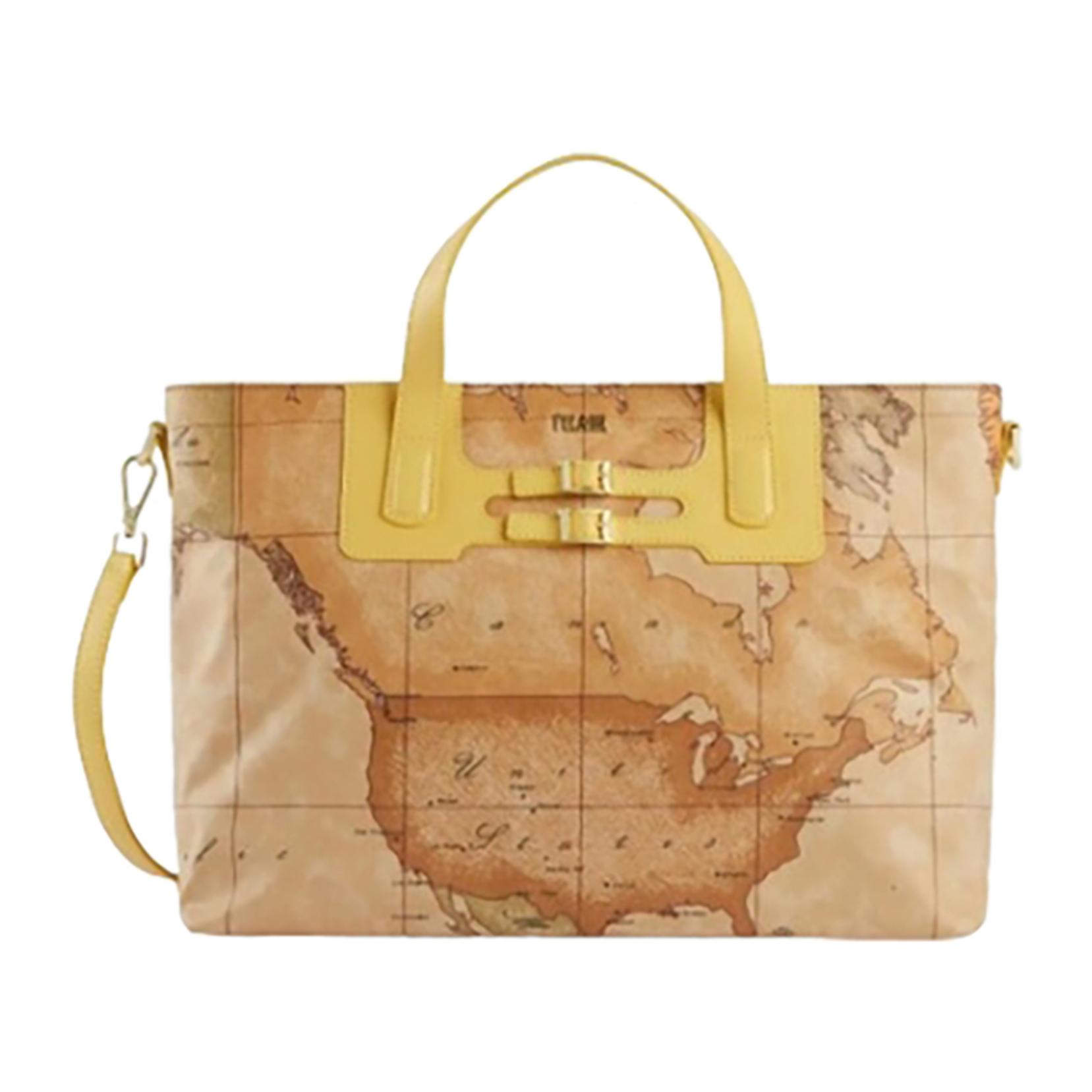 Alviero Martini 1a Classe Borsa a Mano Donna Geo - Giallo Dorato