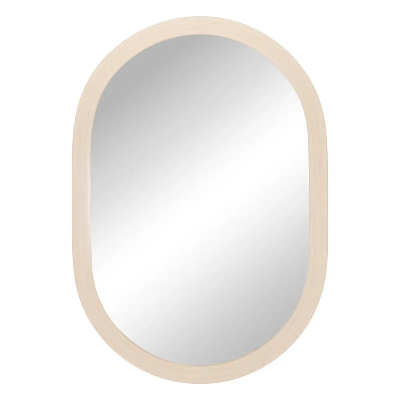 Miroir Kendra ovale 68x98cm beige