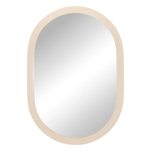 Miroir Kendra ovale 68x98cm beige