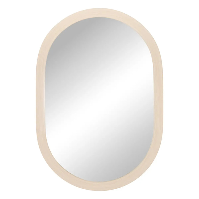 Miroir Kendra ovale 68x98cm beige