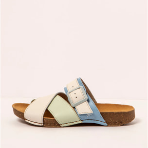 Sandalias 1118 MULTI CREAM-LIMA /I BREATHE color Cream-lima