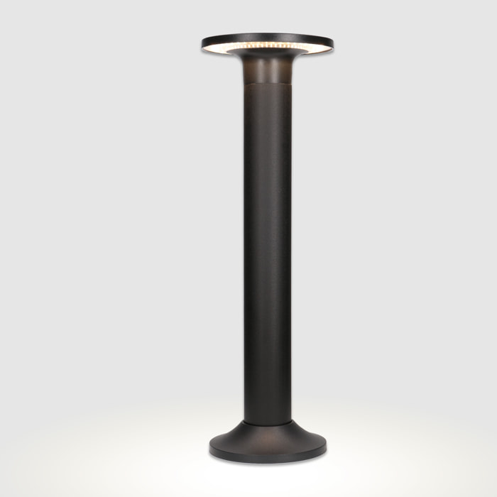 Forlight Baliza Ip44 Yika Led 6,3W 3000K Negro 677Lm