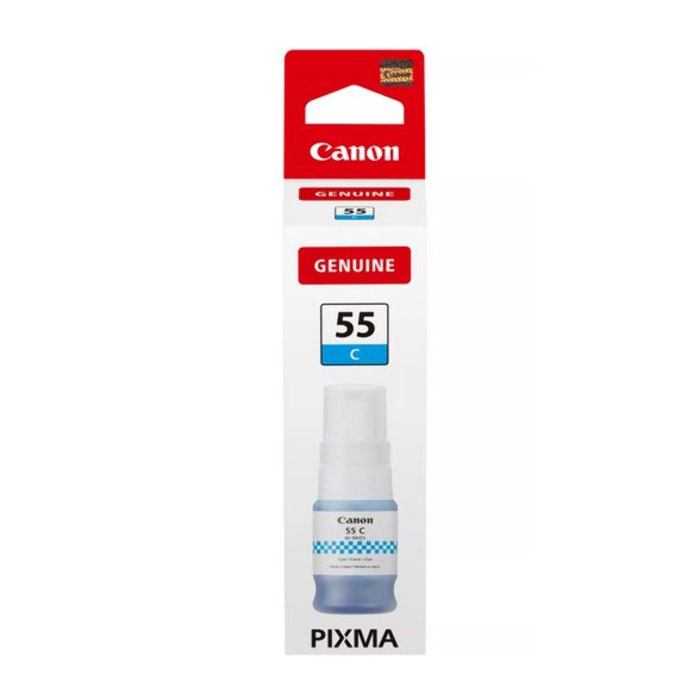 Cartouche d'encre CANON Bouteille d'Encre GI-55 Bleu (Blue) - 4717C001