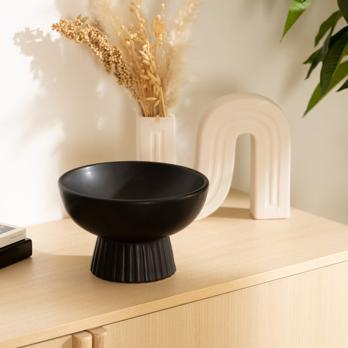 Coupelle "Chaya" en céramique D22cm noir