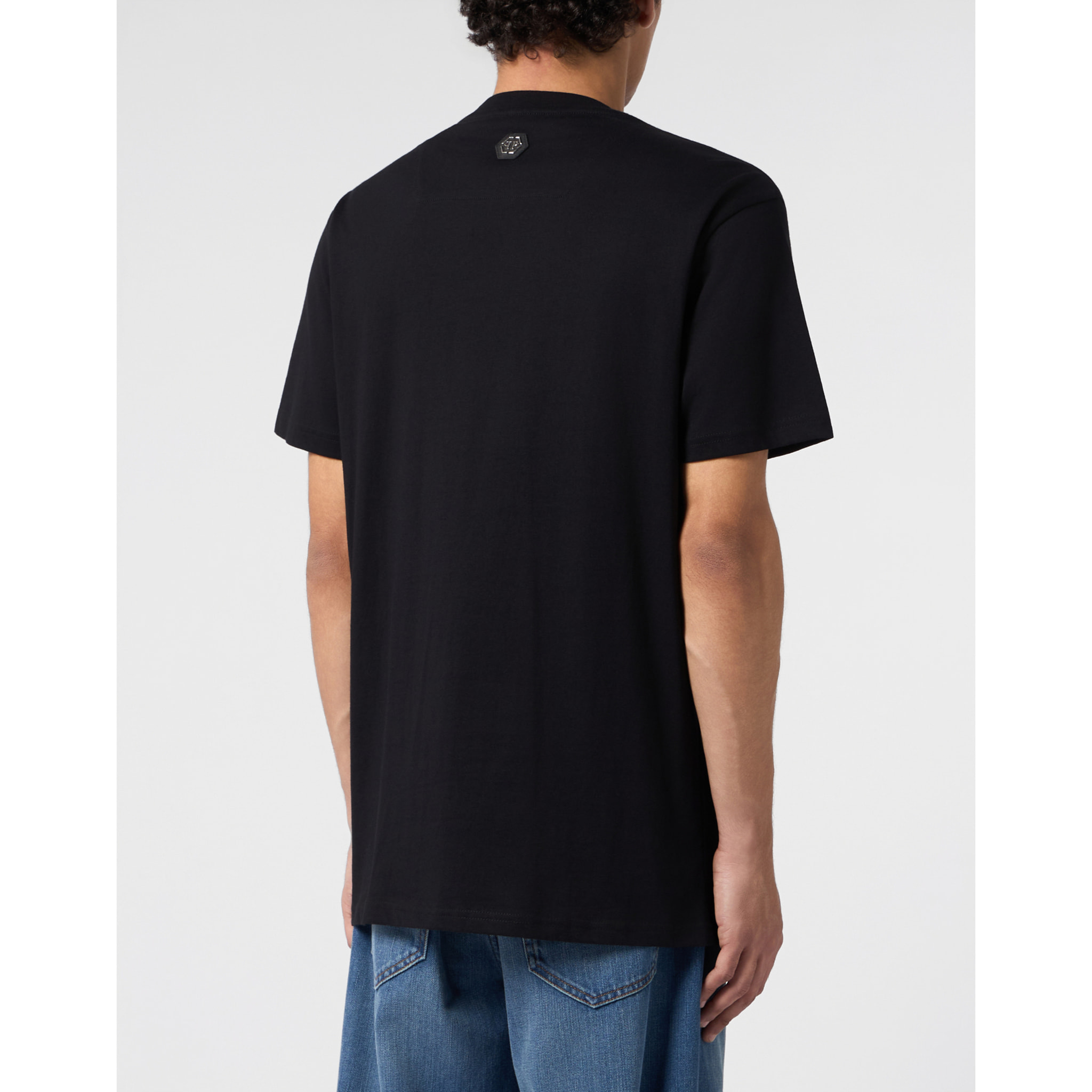 PHILIPP PLEIN Camiseta de cuello redondo y manga corta SKULL