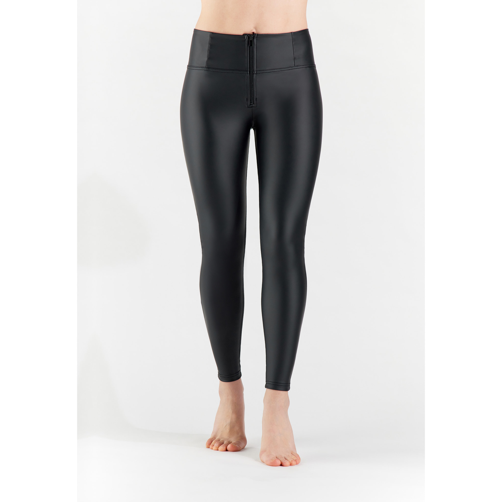 Pantaloni push up WR.UP® vita alta superskinny similpelle