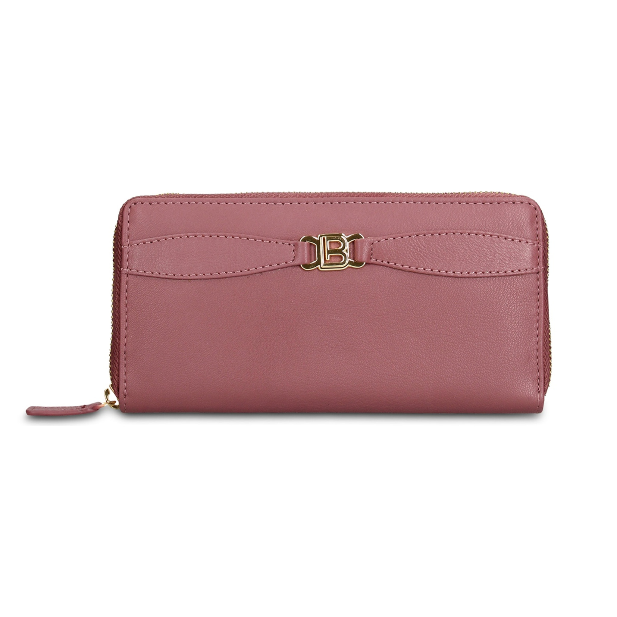 Portafoglio donna in vera pelle - Modello Eridana Plus - Con zip - 19.0 x 9.5 x 2.0 cm