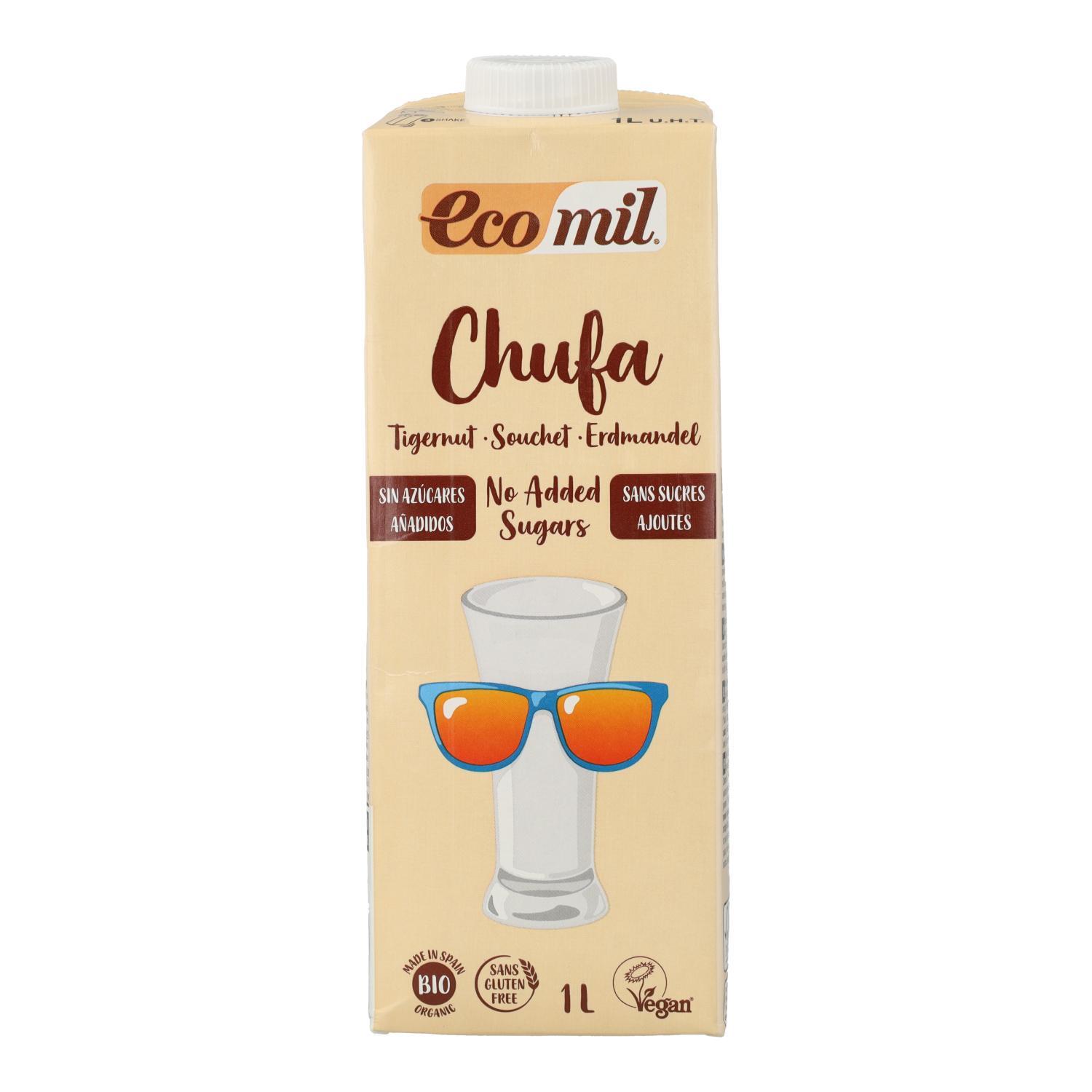 Pack 6L Bebida Chufa sin azúcar EcoMil 1L