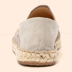 Zapatos N677 SILK SUEDE-COTTON TAUPE / CAMPOS color Taupe