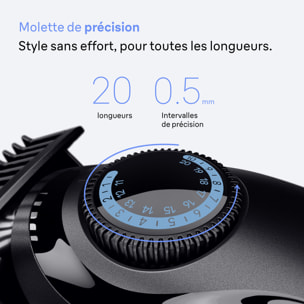 Braun Tondeuse À Barbe Series 3, + 2 Outils Pour Créer Son Style, 20 Longueurs, Lame Affûtée, BT3500, Noir