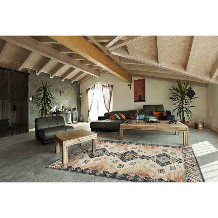 ANTALIA Alfombra estilo étnico de pelo corto multicolor, varias medidas disponibles