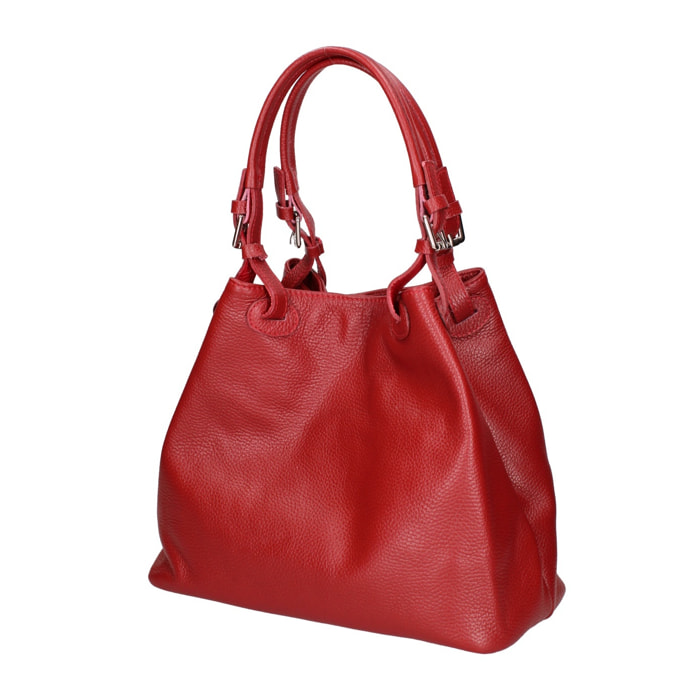 Borsa a spalla da donna - Modello Amélia - Vera pelle - 29.0 x 32.0 x 17.0 cm