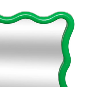 Miroir vague "Judy" vert 38x30cm