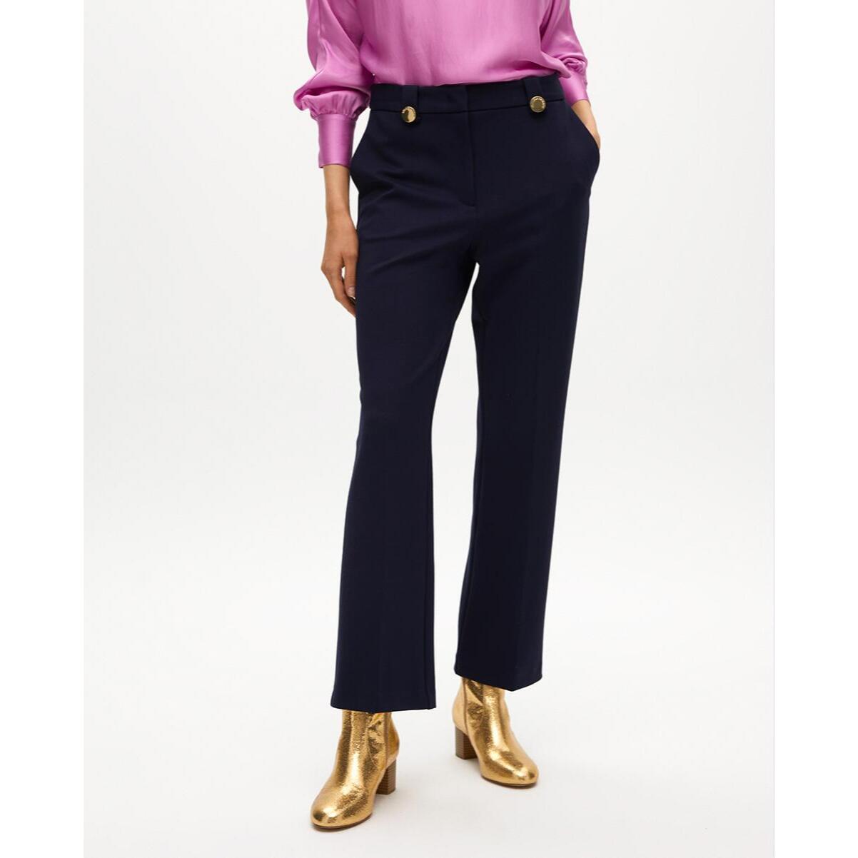 Pantaloni in maglia con bottoni