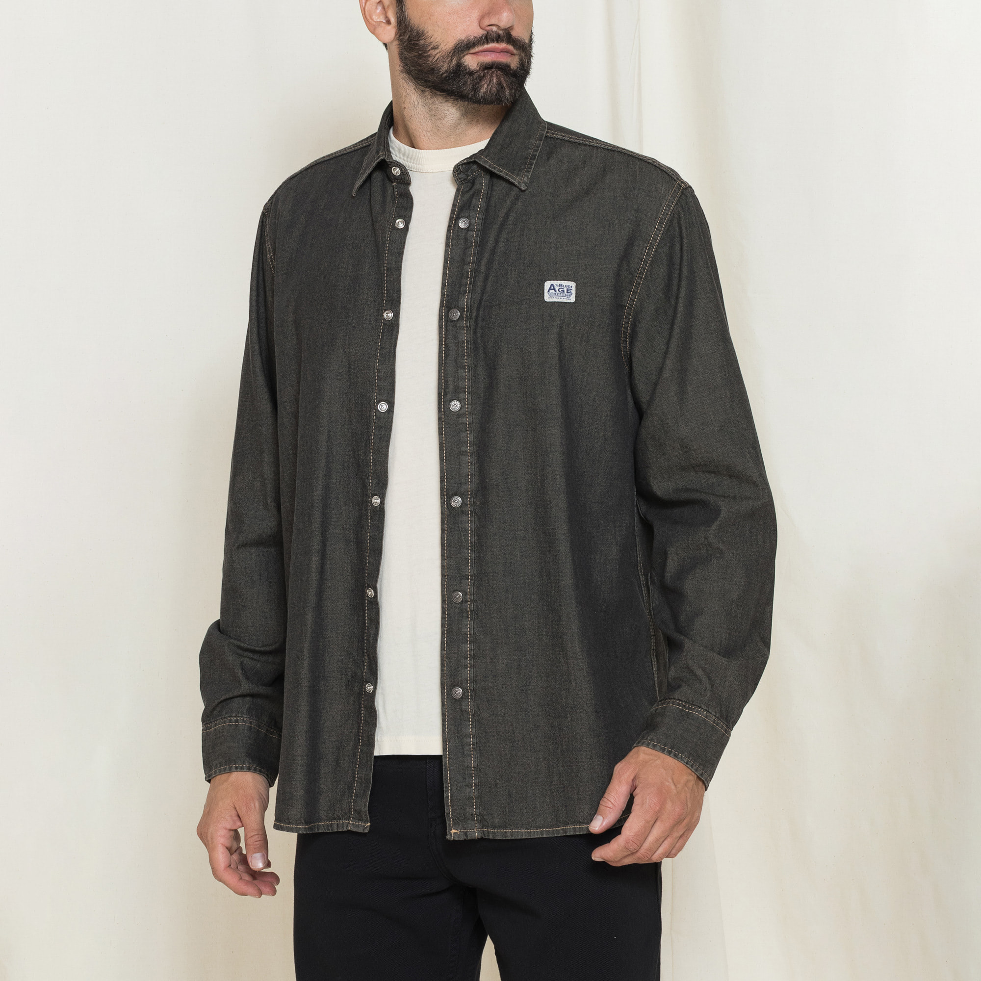 GIACCA CAMICIA IN DEMIN TRATTATO CARRERA REPLICA