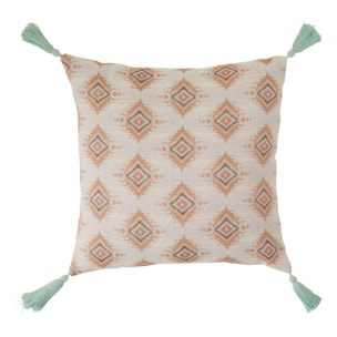 Coussin "Ikat" jacquard 38x38cm