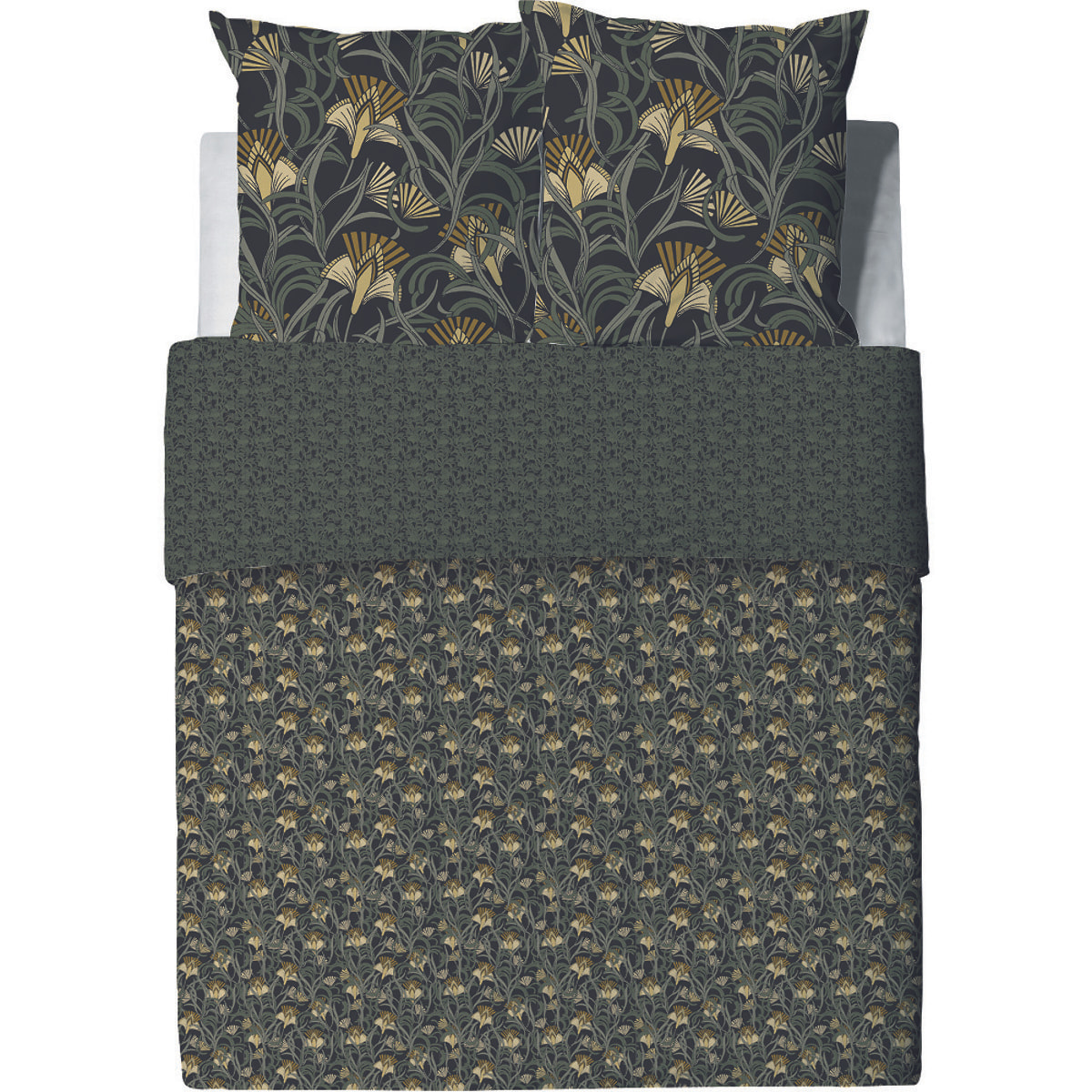 Parure De Couette + 2 taies 100% Coton 57fils - Liana